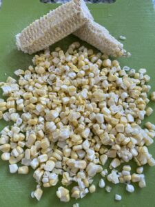 cut fresh corn