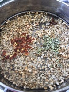 seasoned barley -pressure cook