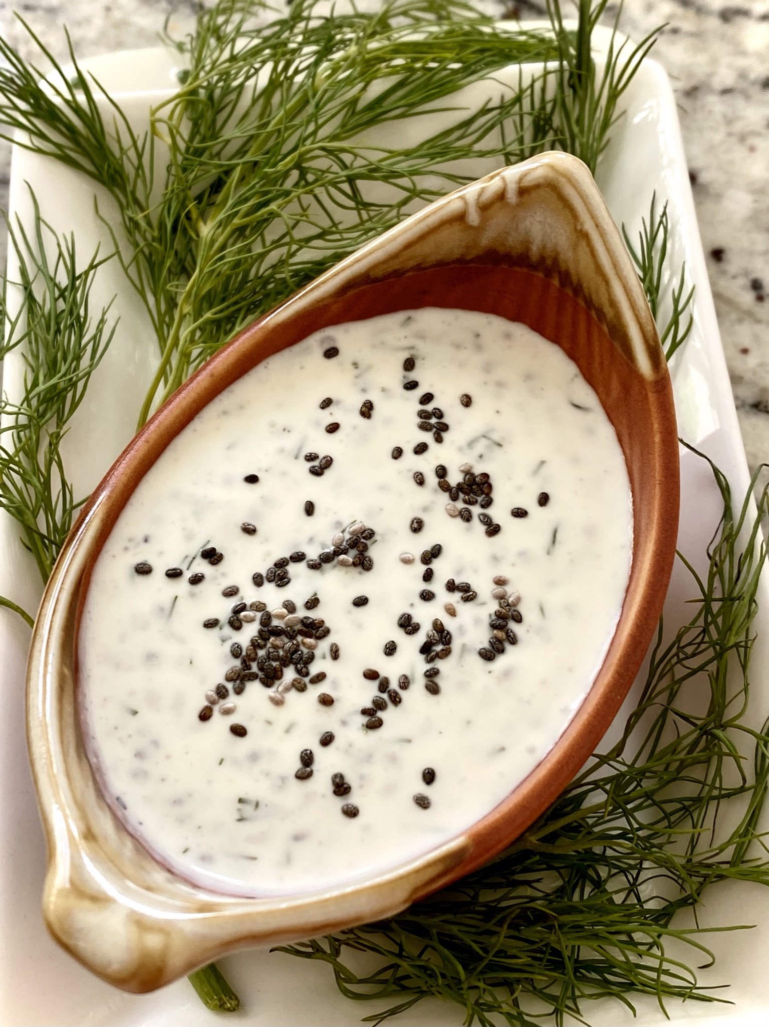 Make Easy Chia Seed Dressing: With Fresh Dill - The Culinary Heart